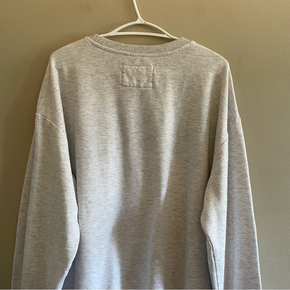 PLAYBOY Heather Grey w Forrest Green Logo Varsity Crewneck Sweater - Size XL GUC - Picture 10 of 14